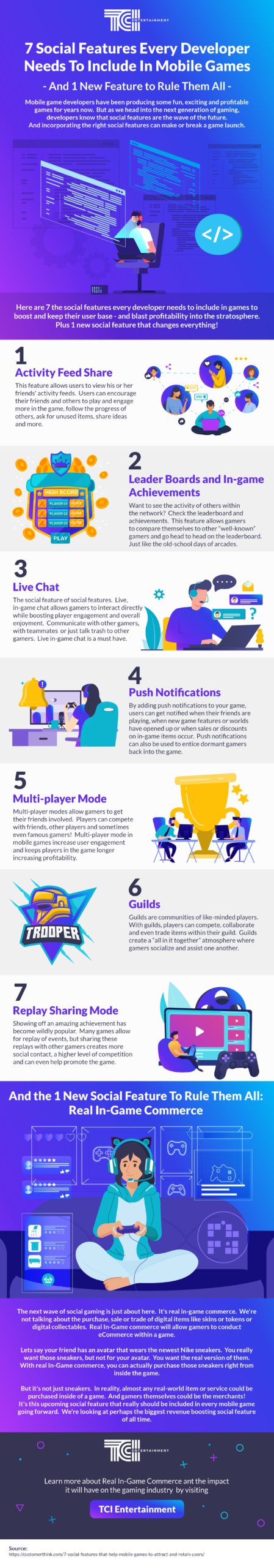 How to enhance player experience with in-game social features
